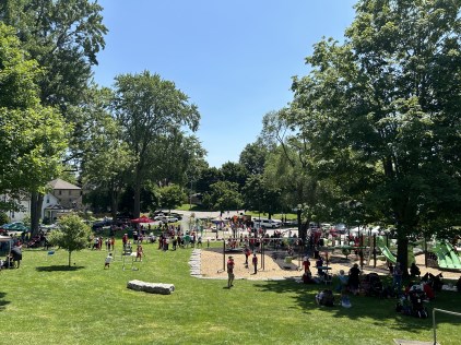 People in park